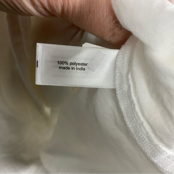 Lane Bryant White Gauze Embroidered Peasant Midi Dress Sz.16W NWT - Picture 14 of 16